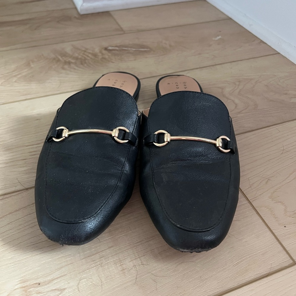 Target Black and Beige Leather Shoes